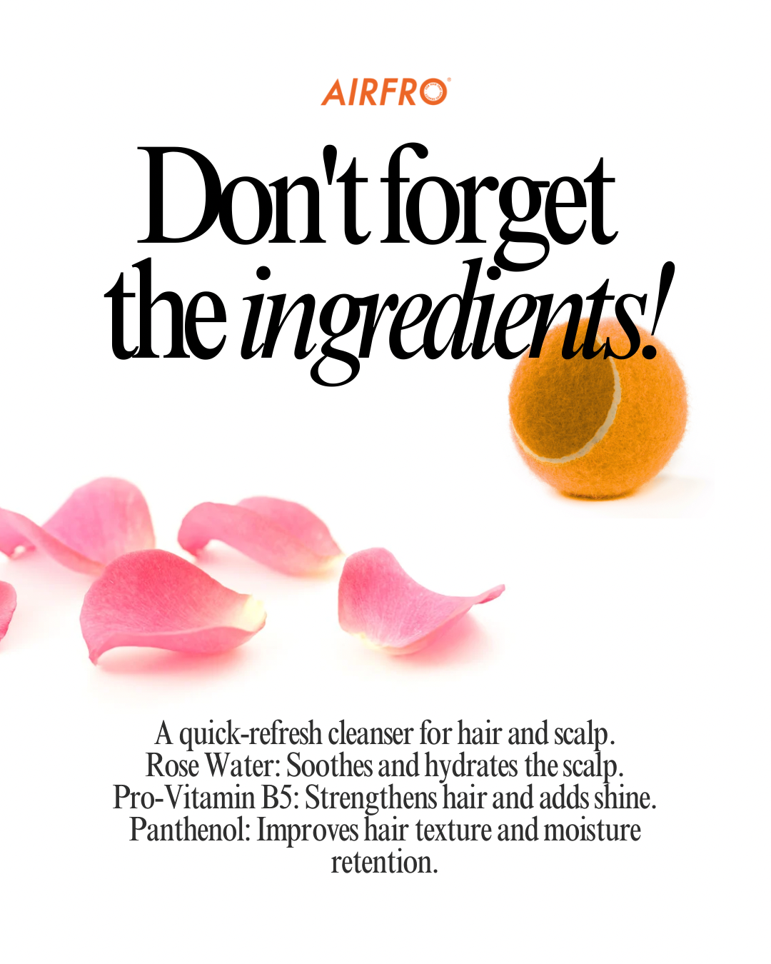 00.1 DFY CLEANSE - Rose Water & Pro-Vitamin B5 Instant Hair & Scalp Cleanser